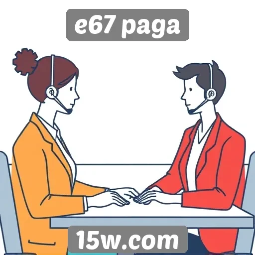 Avaliação do suporte ao cliente no site e67 paga