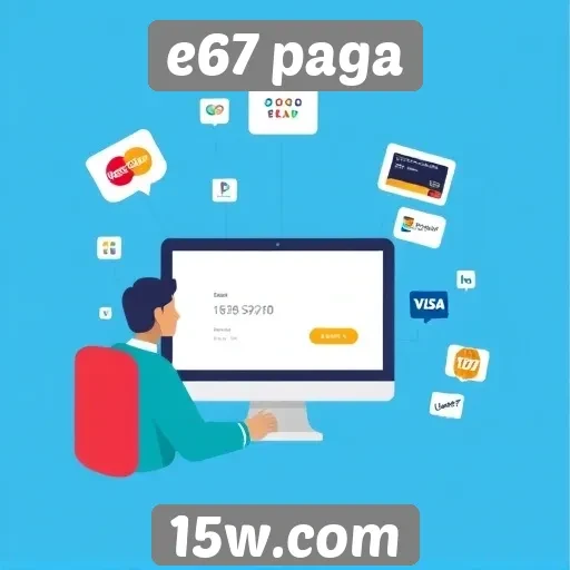 Métodos de pagamento disponíveis no e67 paga